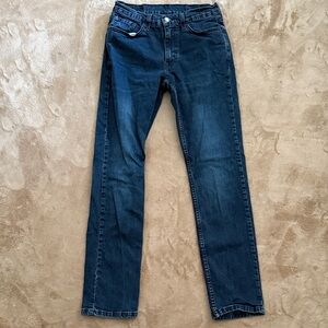 Levi's Dark Blue Straight Jeans for Men